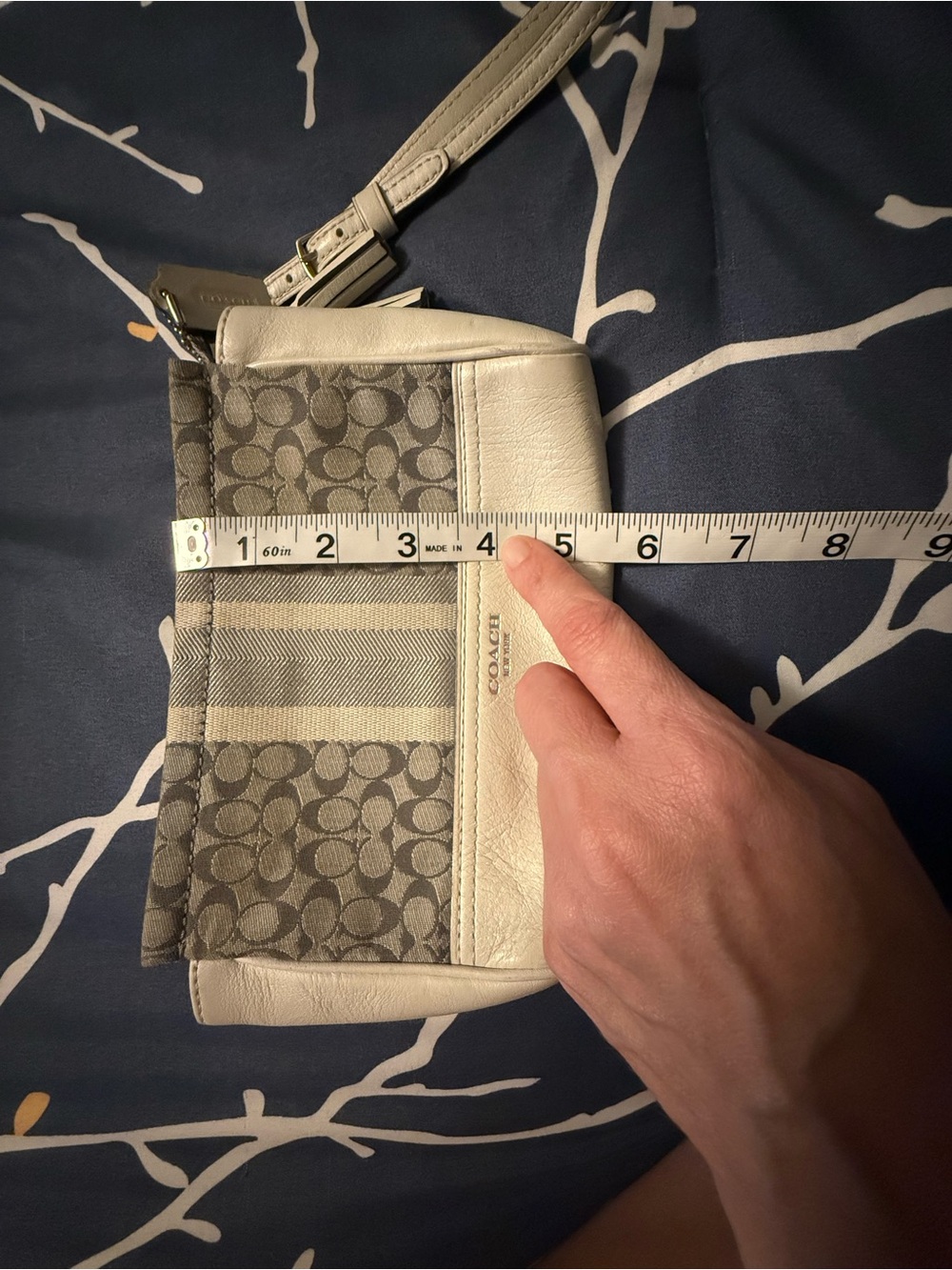 Coach Wristlet, Bone & Silver - Picture 4 of 5